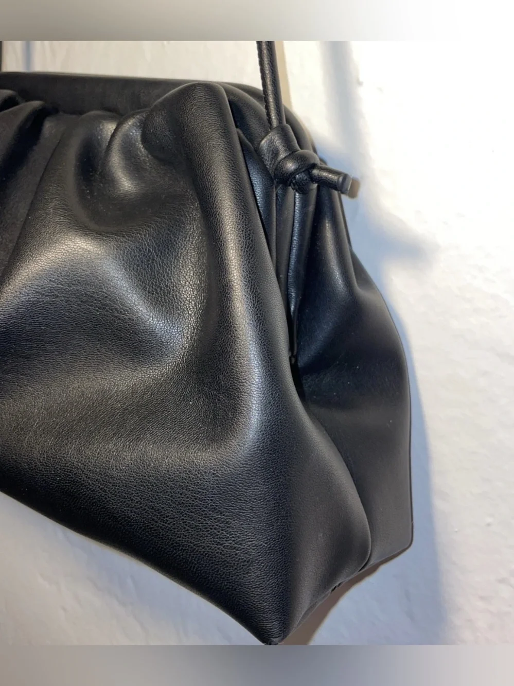 Urban expressions Black Women’s Shoulder Bag - Minimal Gathered Design